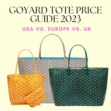 discount goyard handbags|goyard 2023 price list.